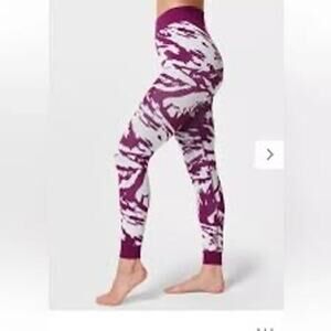 NWT Sweaty Betty Peaks Ski Base Layer Leggings Amaranth Pink Size Small